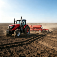 Semoir fertiliseur 2BYSF-8E à 8 rangs pour l'agriculture de grande surface en Australie, avec espacement et profondeur de rangs réglables, pour la plantation de cultures en radeaux