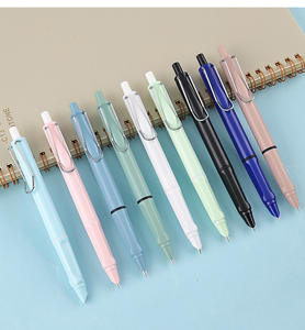 Vente chaude Fournitures d'usine Logo personnalisé Conception <span class=keywords><strong>unique</strong></span> et originale Stylo étudiant à la mode Stylo à bille à poussoir de 0.38mm - Product Image 1