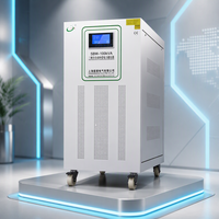 Régulateur de tension automatique triphasé 100 kVA à enroulement en cuivre CA avec écran LCD certifié CE pour machine de découpe laser