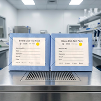 AZR MEDICAL Paquete de Pruebas BD001 de Alta Sensibilidad, Tarjeta de Prueba de Esterilización por Vapor sin Plomo con Cambio de Color Preciso, Farmacéutica