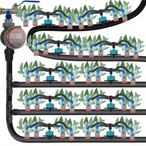 Kit d'irrigation goutte à goutte 1/2 pouce, ensemble de 80 pièces pour plantes succulentes de balcon, système d'arrosage automatique en PVC/PP, connexion rapide - Product Image 2