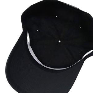 Custom Design 5 Panel a Frame Hats Flat Embroidery Fit Blank <b>Black</b> Wholesale Logo <b>Men</b> Sports Baseball <b>Cap</b> - Product Image 5