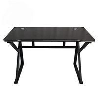 Bureau de jeu moderne noir personnalisé, nouveau design, table d'ordinateur, bureau d'étude pour la maison, le bureau, le salon, meubles