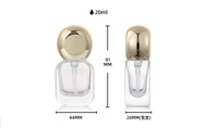 Flacon de parfum miniature de haute qualité 20 ml, flacon de lotion parfumée en verre, flacons plats givrés à col vissé, flacon pulvérisateur