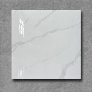 Carreaux de sol en porcelaine 60x60, aspect marbre blanc et noir brillant, poli, émaillé, pleine masse, rectifié, pour <span class=keywords><strong>intérieur</strong></span> - Product Image 4