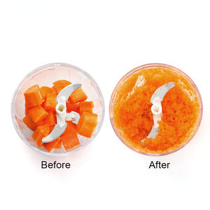 Accessoire de cuisine en gros : Hachoir manuel en plastique de 400 ml pour ail et légumes, idéal pour la maison - Product Image 4