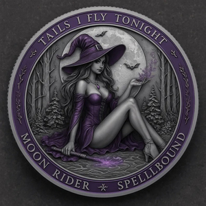 Moneda de Bruja de Halloween a Precio de Mayoreo, Regalo Creativo para Festivales, Moneda de Metal con Tema de Mujer Sexy - Product Image 1