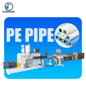 HorseRider Customized Diameter of PE HDPE PPR Pipe Line of Pipe Making Machine Plastic Pipe Extrusion Line