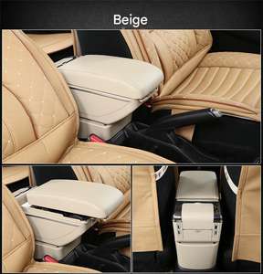 <span class=keywords><strong>Kia</strong></span> <span class=keywords><strong>Rio</strong></span> 4 2017 Asiento de coche Reposabrazos Caja de almacenamiento Consola central delantera Reposabrazos sin perforaciones con portavasos - Product Image 3