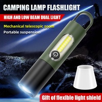 Lampe torche LED ABS transfrontalière pour l'Asie du Sud-Est, lumière puissante, rechargeable, longue portée, portable, multifonctionnelle pour le camping