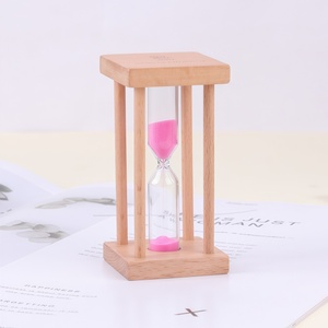 Reloj de Arena Nórdico de Madera de Haya Natural, Ecológico, Duradero, Forma Cilíndrica, 1/2/3/5 Minutos, Mini Marco, Moderno para el Hogar - Product Image 6