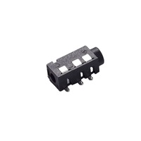 Venta Directa de Fábrica, Conector Hembra para Auriculares FUGANG PJ-320D, 4 Pines, 3.5mm, Contacto de Acero, Carcasa de PBT para PCB, RoHS