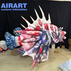 Op maat gemaakte opblaasbare visdecoraties voor aquaria, opblaasbare eenzame visballon - Product Image 3