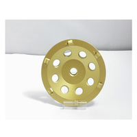 Meule diamantée Pcd 7 "tasse meule pour pierre abrasive d'enlèvement de revêtement époxy lapidaire