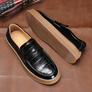 Zapatos Oxford de Vestir con Diseño en Contraste, Estilo Casual para Otoño, con Suela de Goma Impermeable, para Caminar al Aire Libre, Trabajo y Negocios - Product Image 1