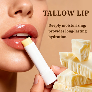Großhandel Tief Feuchtigkeitsspendender Natürlicher Talg-Lippenbalsam Langanhaltende Hydratation Macht Lippen Weich Natürliches Kokosöl Sanfte Formel - Product Image 4