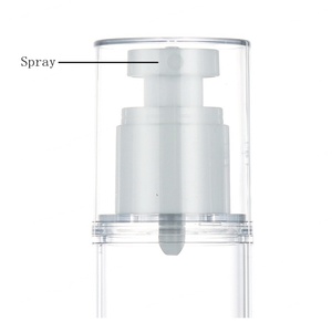 Round 30ml 50ml Cream Liquid Serum Travel clear Cosmetic 100ml Spray Plastic Containers 30 ml Airless <b>Pump</b> <b>Bottle</b> Lotion <b>Bottle</b> - Product Image 6
