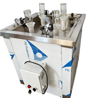 Machine à laver semi-automatique à 4 têtes pour bouteilles en plastique Machine à laver et à sécher les bouteilles de parfum en verre Machine de nettoyage 2 en 1