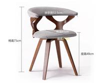 Ensemble de salle à manger au design nordique MRH, chaise de salle à manger moderne extensible en tissu