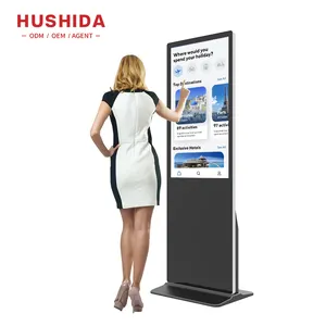 43 50 55 65 Inch Interactive Touch Screen Vertical Floor Standing Lcd Digital Signage Display Advertising Display Machine