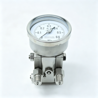 1. Manomètre de pression différentielle haute pression à diaphragme en acier inoxydable 316L, revêtement personnalisé, filetage sur mesure, IP65 IP66 pour milieux liquides et gazeux