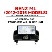 Radio para Auto con Pantalla Android de 12.3 Pulgadas, Navegación GPS, Reproductor Multimedia DVD, Unidad Principal con Carplay para Benz ML 2012-2015