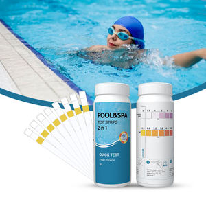 2in1プール水質検査キット＆試験紙 - 家庭用および業務用プール、スパ、ホットタブのpH、遊離塩素テスター - Product Image 6