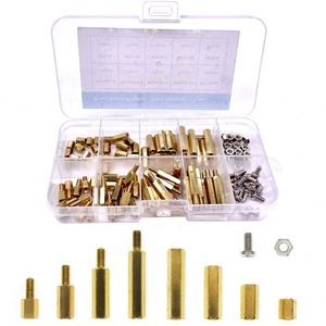 Juego de 120 Postes Hexagonales de Cobre M3 de Una y Dos Pasadas con Tornillos y Tuercas en Caja - Product Image 5