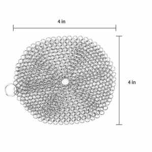 Cepillo de Limpieza de Acero Inoxidable para Cocina, Cepillo de Limpieza de Hierro Fundido, Cepillo de Cadena Metálica, Cepillo para Fregar - Product Image 2