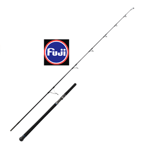 Cannes à Pêche Fuji Guides Tuna GT Max sur Mesure en Fibre de Carbone, 2 Sections, pour la Pêche en Lac et Ruisseau, <span class=keywords><strong>Canne</strong></span> Popping Noire pour Bateau - Product Image 1