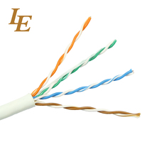 Kabel LAN LE LSZH UTP CAT6 dengan Jaket PVC Ripcord Panjang 305m ROHS & untuk Konduktor Terpilin