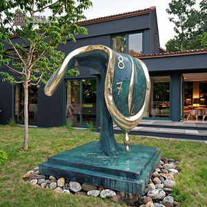 Decoración al aire libre personalizado exquisito metal fundido antiguo <span class=keywords><strong>Dali</strong></span> reloj <span class=keywords><strong>escultura</strong></span> <span class=keywords><strong>de</strong></span> bronce para la venta - Product Image 4