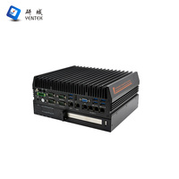 Computadora Industrial Integrada LGA1700 LGA1151 con 4 RS232, 485, 422 COM, 6 I210AT LAN, 4 POE, 15W DC 9V-36V, Win10/11, HD VGA 4K, para Montaje en Riel DIN