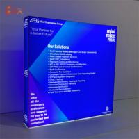 3m * 2.24m support de bannière rétroéclairé par LED portable sans outil pour l'exposition