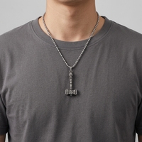 ollier Marteau de Thor Viking Pendentif Mjolnir Acier Titane Mythologie Nordique Valknut Rune Tête de Loup Bijoux Gothiques
