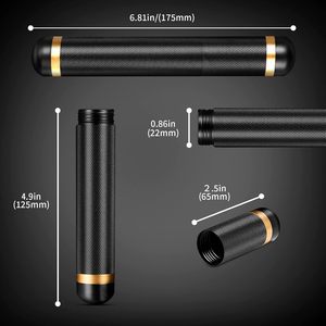 Estuche de Cigarros Portátil de Aluminio Negro, Mini, de Viaje, Resistente al Agua, con Acabado Esmerilado, de Lujo y Personalizado - Product Image 6