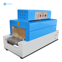 2,8 kw petit Jet thermorétractable Tunnel d'emballage Pet bouteilles Machines d'emballage