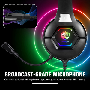 Audífonos SoulBytes S100 RGB <span class=keywords><strong>con</strong></span> Cancelación de Ruido, Cableados, Estéreo, Bajos Profundos, Over-Ear, HiFi, para Juegos, Computadora, <span class=keywords><strong>con</strong></span> Micrófono para <span class=keywords><strong>PS4</strong></span> y PS5 - Product Image 3