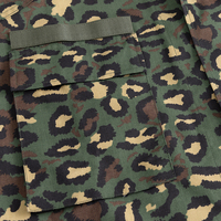 Ensemble d'uniformes tactiques personnalisés Ghana Leopard Camo BDU pour les départements de sécurité avec veste et pantalon durables pour l'extérieur
