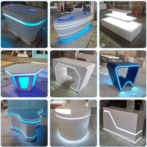 Intelligente, Kreative und Langlebige Beleuchtete Hotel-Rezeptionstheken mit LED-Licht, Maßgefertigte Lackierte Insel-Displays für Unternehmenspräsentationen - Product Image 6