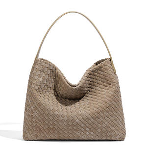 Women's fashionable large capacity casual shoulder bag, women's woven <b>handbag</b> - Product Image 4