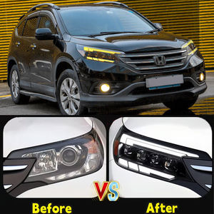 Faro Led con 4 lentes para Honda <span class=keywords><strong>CRV</strong></span> <span class=keywords><strong>2012</strong></span> 2013 2014, faro delantero de señal de giro, montaje de Faro de proyector - Product Image 2