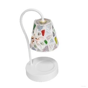 Lampe à mélanger les cires parfumées Mosaico, abat-jour en coquillages naturels, lumière d'ambiance, lampe de table, utilisation intérieure - Product Image 4