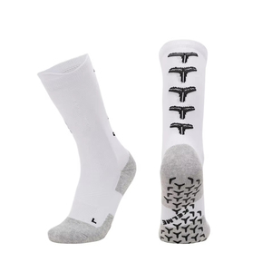 High Quality Free Sample Custom Logo Men's Non-Slip Grip <b>Socks</b> Football Soccer Crew <b>Long</b> Athletic Quick-Drying Sport Wholesale - Product Image 1