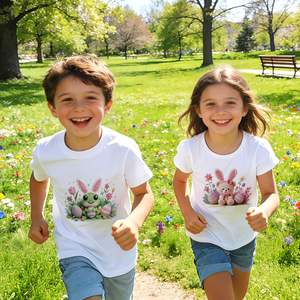 Paquete <span class=keywords><strong>de</strong></span> Diseños <span class=keywords><strong>de</strong></span> Animales <span class=keywords><strong>de</strong></span> Ganchillo <span class=keywords><strong>de</strong></span> Pascua, Conejitos, Dibujos Animados Lindos, Transferencia Térmica DTF, Huevos <span class=keywords><strong>de</strong></span> Pascua, Flores, Sublimación, Adhesivos para Camisetas - Product Image 3