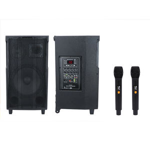 PL4410 <span class=keywords><strong>2023</strong></span> nouveau style meilleur prix 10 pouces haut-parleurs chariot Portable BT haut-parleur en bois - Product Image 1