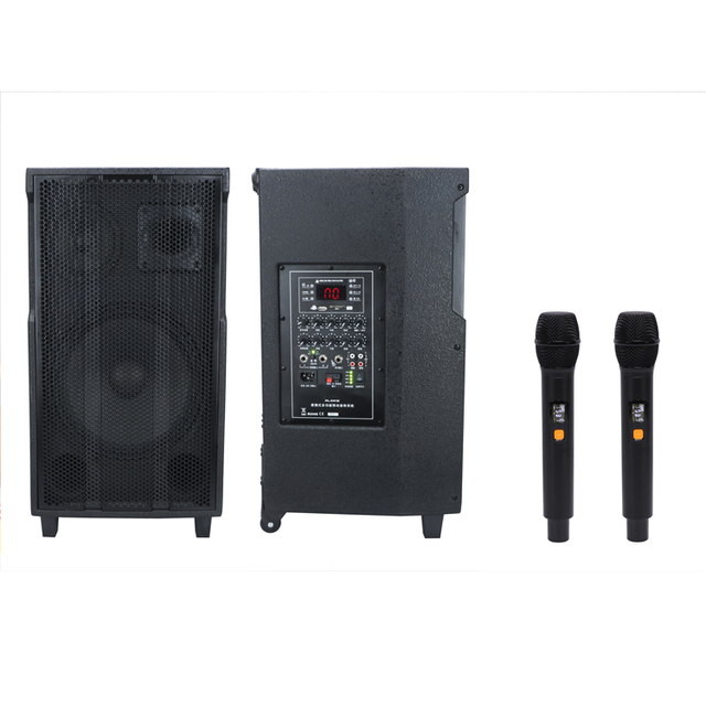 PL4410 2023 New Style Best Price 10 Inch Speakers Trolley Portable BT Wooden Speaker