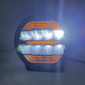 Đèn làm việc <span class=keywords><strong>LED</strong></span> đa năng <span class=keywords><strong>65W</strong></span> 5 inch, màu trắng + vàng hổ phách, kiểu vuông + vòng sao, đèn chiếu sáng <span class=keywords><strong>LED</strong></span> cho xe tải, xe Jeep - Product Image 3