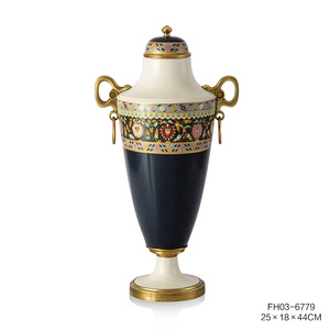 EXHY 2026 NEW Antique Blue and White Chinese Ceramic <b>Ginger</b> <b>Jar</b> Art Deco Design Tabletop Vase Home Decoration Anniversary 6656B - Product Image 2