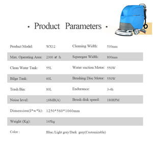 Machine à laver mobile automatique de plancher d'épurateur d'épurateur de plancher automatique électrique portatif automatique - Product Image 6
